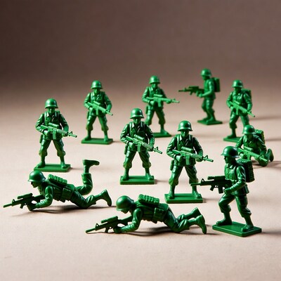 Green Army Men Toy Soldiers
