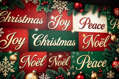 Christmas Joy Peace Noel Collage