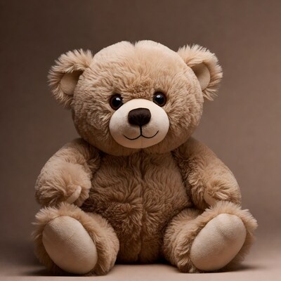 Cute beige teddy bear