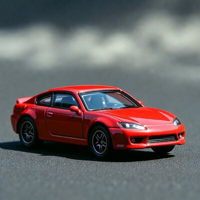 Red Nissan Silvia Diecast Model Car