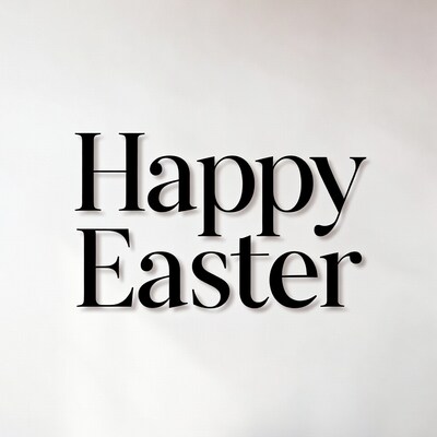 Happy Easter Text