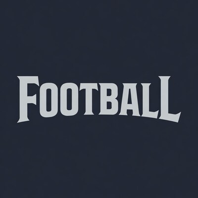 Football Text on Dark Background