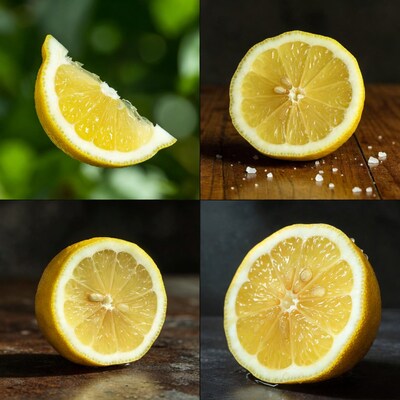 Sliced Lemons with Salt