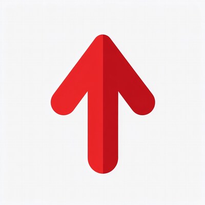 Red Up Arrow Icon