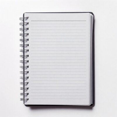 Open Spiral Notebook Blank Pages