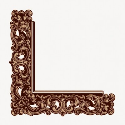 Ornate Victorian Corner Frame