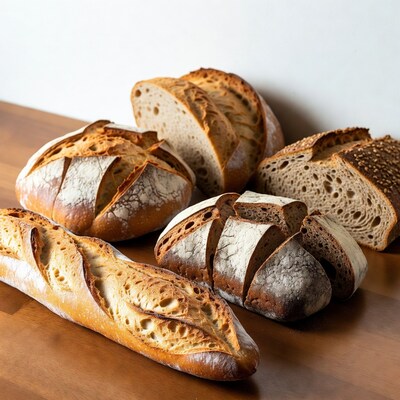 Assortment of Fresh Artisan Breads