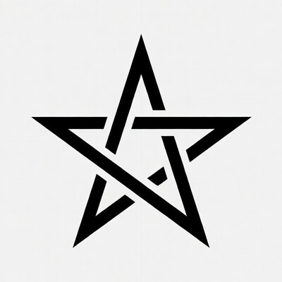 Interlaced Pentagram Star Icon