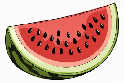 Sliced Watermelon Illustration
