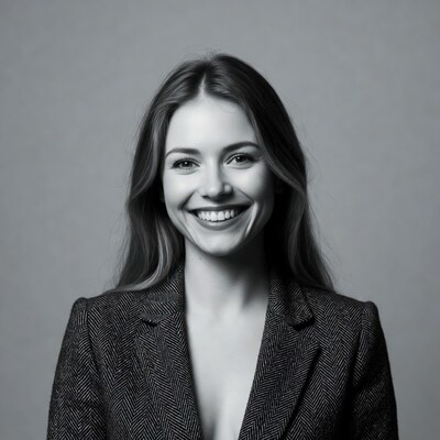 Smiling woman in blazer