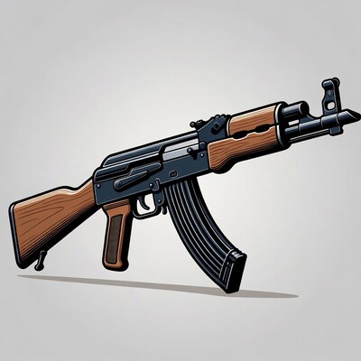 AK-47 Rifle Illustration