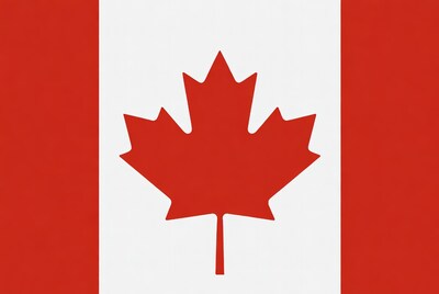 Canadian Flag with Maple Leaf