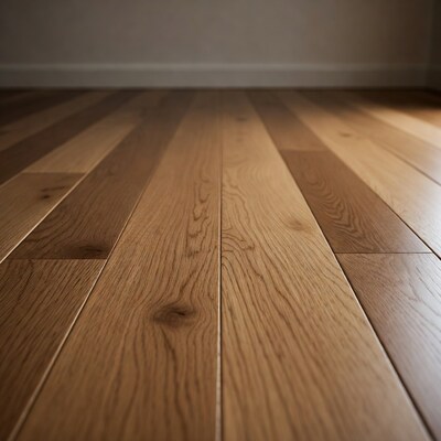Close-up oak hardwood floor