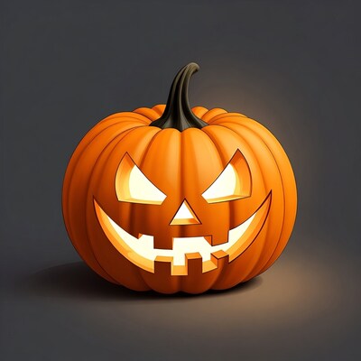 Glowing Jack-o-Lantern Pumpkin