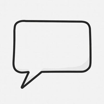 Blank speech bubble illustration
