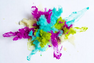 Colorful Paint Powder Explosion