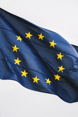 Waving European Union Flag
