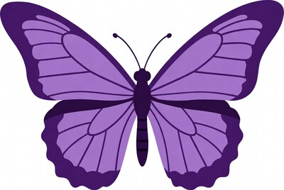 Purple butterfly illustration