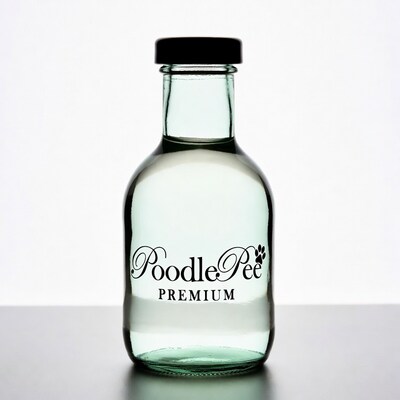 Poodle Pee Premium Glass Bottle