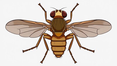 Cartoon housefly illustration