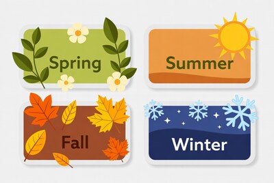 Four Seasons Illustration