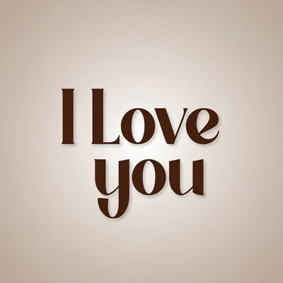 I Love You Text