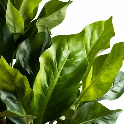 Lush Green Philodendron Leaves