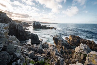 Rocky Coastline with Ocean Waves