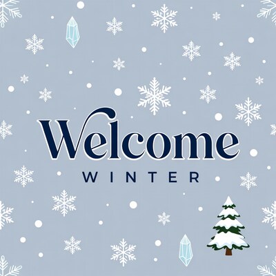 Welcome Winter Snowy Illustration