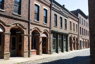 Historic Brick Bakery and Grocery Street