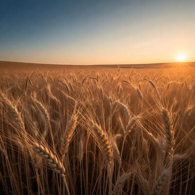 Golden Wheat Field at Sunset