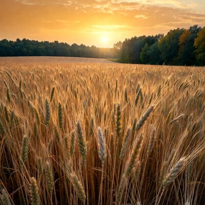 Golden Wheat Field at Sunset