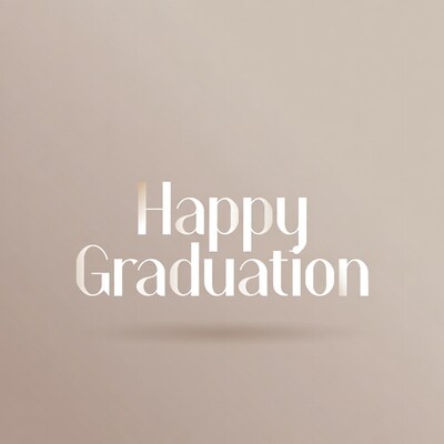 Happy Graduation text graphic