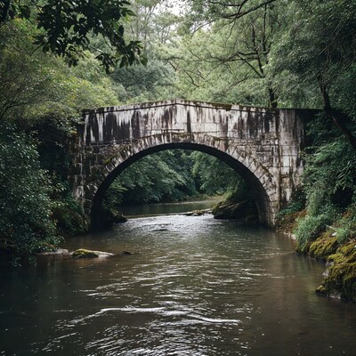 Stone Arch Bridge over Forest River