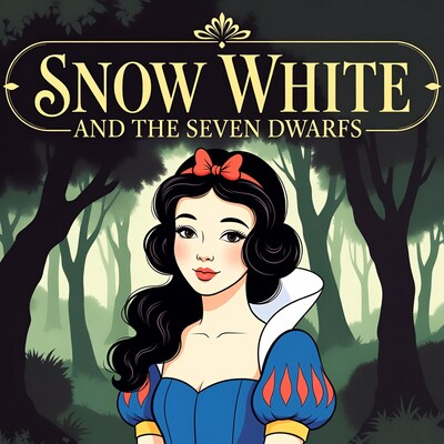 Snow White in Forest Illustration