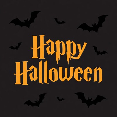 Happy Halloween with Bats