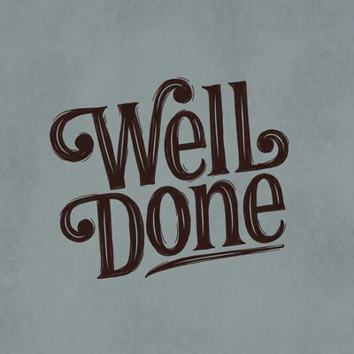 Well Done Text Illustration