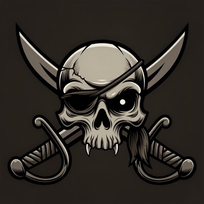 Pirate Skull with Crossed Swords