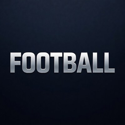 Football Text on Dark Background