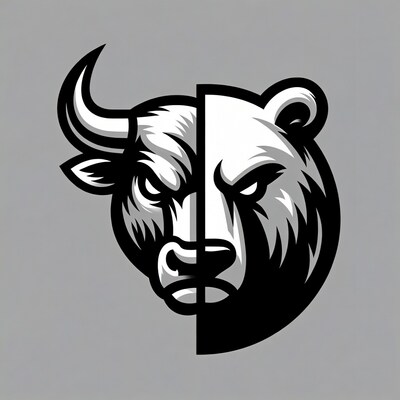 Bull and Bear Split Logo