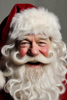 Smiling Santa Claus close-up
