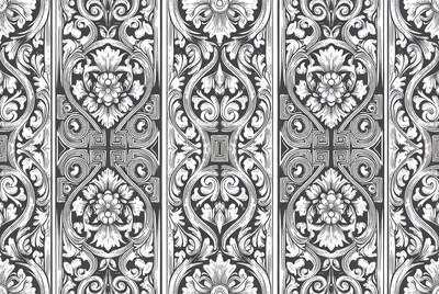 Ornate Floral Line Art Pattern
