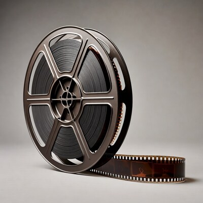Film Reel with Unrolled Strip