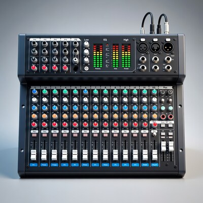 Professional 16-Channel Audio Mixer