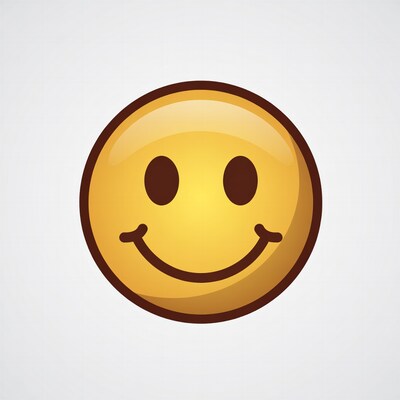 Smiling Yellow Emoji Face