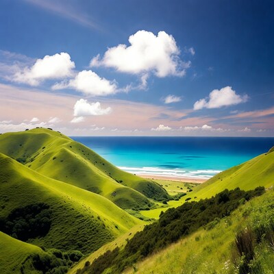 Green Hills Overlooking Ocean Beach