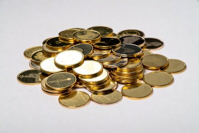 Stack of gold coins