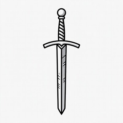 Medieval Sword Illustration