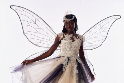 African-American woman in fairy costume