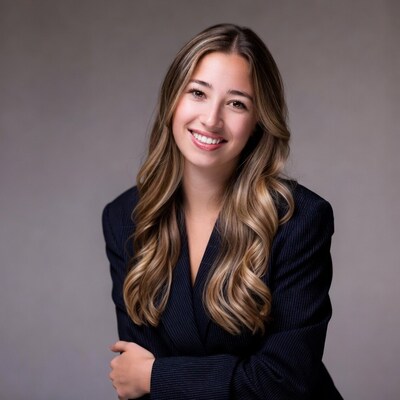 Smiling woman in blazer